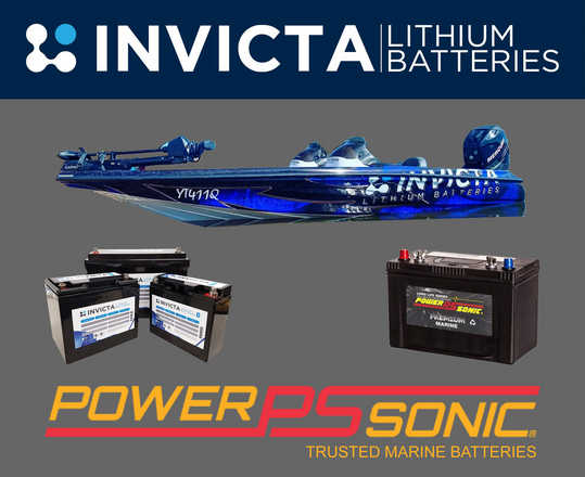 Invicta Lithium and POWER-SONIC marine batteries