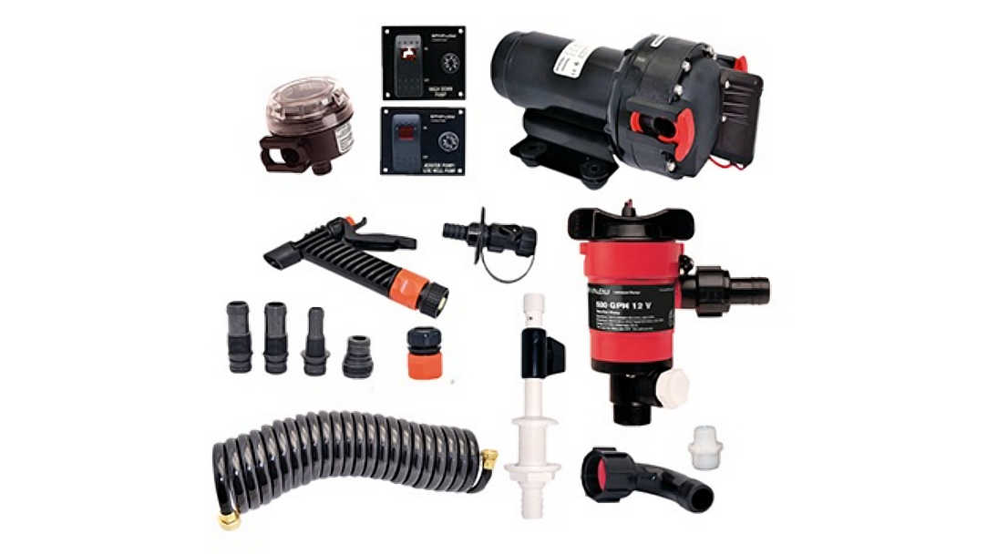 Johnson Pump Marine Aqua Jet Wash Down and Livewell Kit