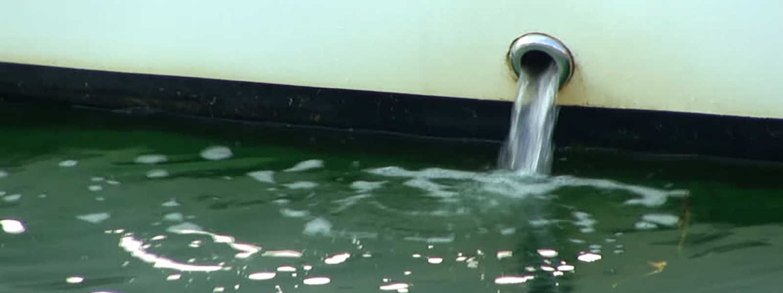 Bilge pump water flow