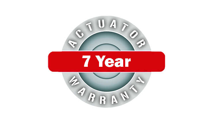 Actuator 7 Year Warranty Actuator 7 Year Warranty