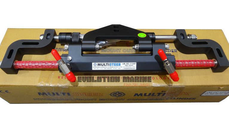 Multisteer outboard hydraulic cylinder up to 115 HP