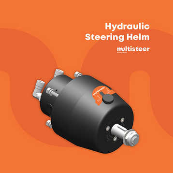 Multisteer front hydraulic steering helm pump