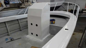 Fibreglass centre console